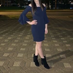 Teeze Me (Macy’s) Ruffle-Sleeve Off-The-Shoulder Dress